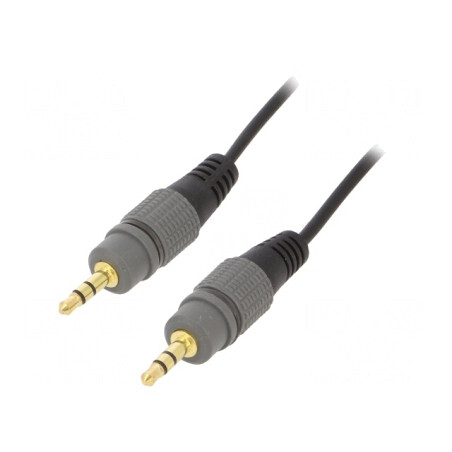 Cablu Audio Jack 3.5mm 1.5m Negru | Electronic-mag.ro | Componente Electronice