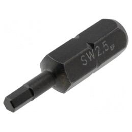 Capăt șurubelniță imbus HEX 2,5mm 25mm | Electronic-mag.ro | Componente Electronice