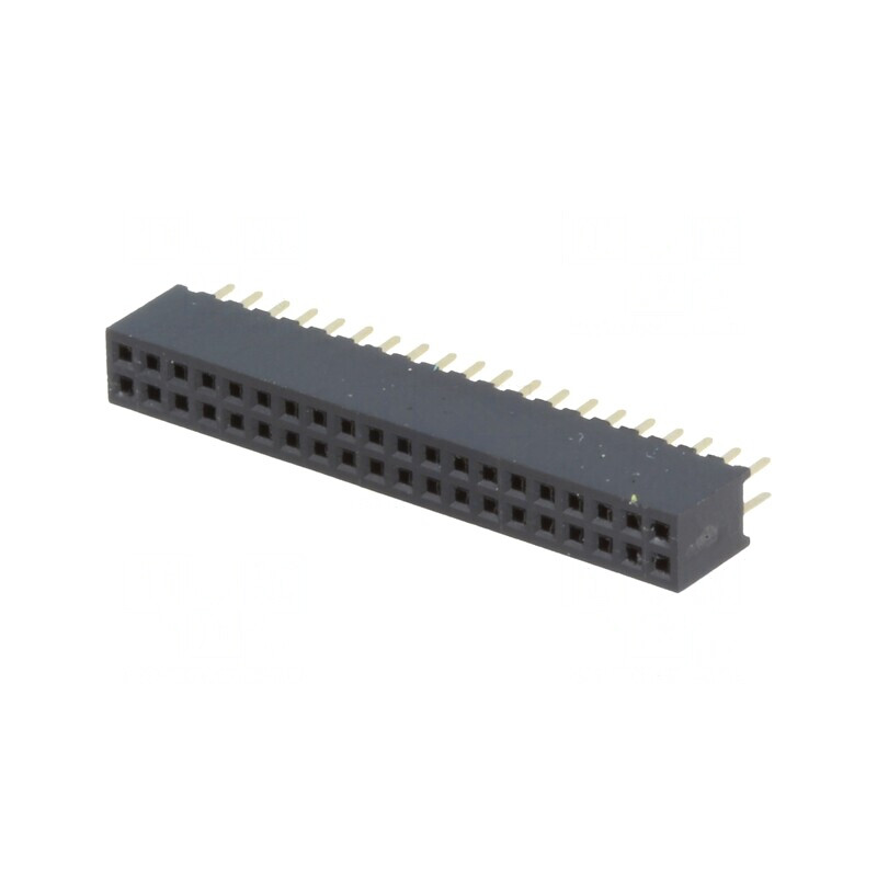 Soclu Pini Mamă 40 Drept 1,27mm THT 2x20 1A 30mΩ | Electronic-mag.ro | Componente Electronice