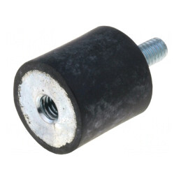 Atenuator de Vibrații M4 15mm Guma 130N | Electronic-mag.ro | Componente Electronice