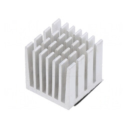 Radiator cu aripioare argintiu pentru Raspberry Pi 15mm | Electronic-mag.ro | Componente Electronice