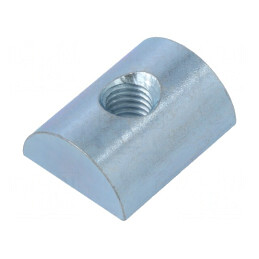 Piuliță zincată M8 pentru profile 12mm | Electronic-mag.ro | Componente Electronice