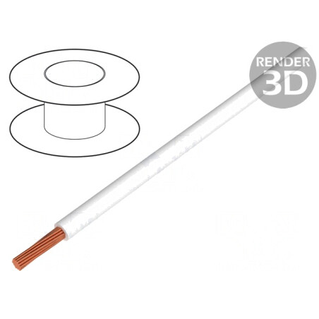 Cablu Electric Litat PVC Alb 1,5mm2 450V/750V | Electronic-mag.ro | Componente Electronice