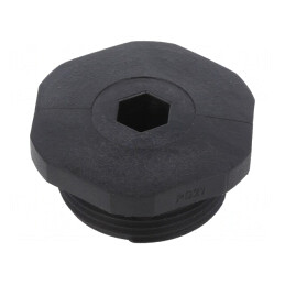 Capac de Protecție PG21 IP54 Negru Poliamidă | Electronic-mag.ro | Componente Electronice