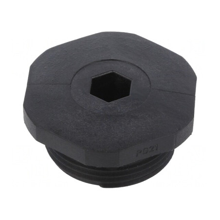 Capac de Protecție PG21 IP54 Negru Poliamidă | Electronic-mag.ro | Componente Electronice
