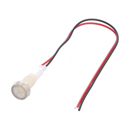 Lampă LED Control Albă Ø10mm 110V Plastic | Electronic-mag.ro | Componente Electronice