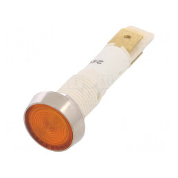 Lampă LED Control Galbenă 24V Ø10mm Plastic