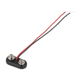 Conector Baterie 6F22 cu Cabluri 100mm | Electronic-mag.ro | Componente Electronice