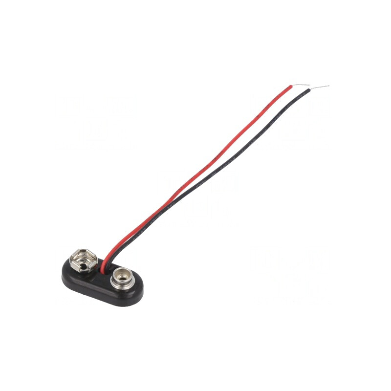 Conector Baterie 6F22 cu Cabluri 100mm | Electronic-mag.ro | Componente Electronice