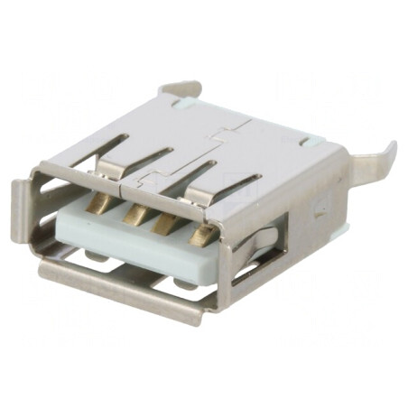 Soclu USB A PCB THT 4-Pin USB 2.0 1A 30V | Electronic-mag.ro | Componente Electronice