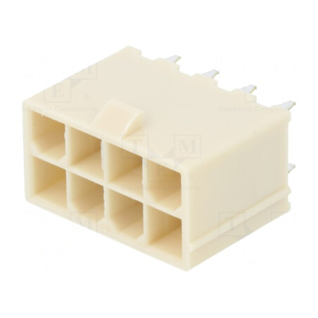 Soclu cablu-placă tată Mini-Fit Jr 4,2mm 8 pini drept | Electronic-mag.ro | Componente Electronice