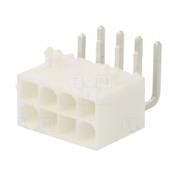Soclu cablu-placă Mini-Fit Jr 4,2mm 8 pini 13A | Electronic-mag.ro | Componente Electronice