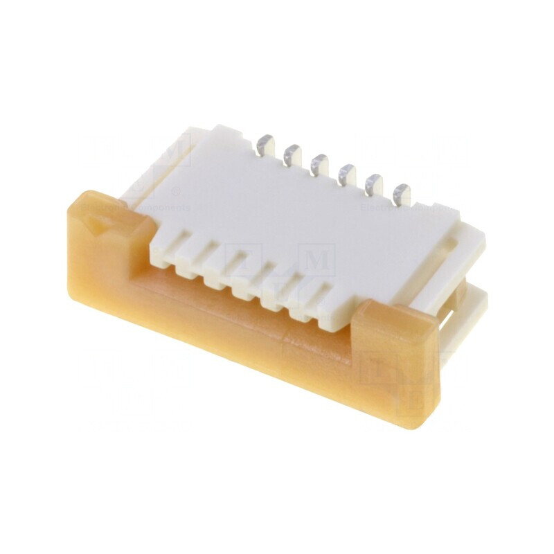 Conector FFC/FPC Vertical 6 PIN ZIF SMT 125V 1A | Electronic-mag.ro | Componente Electronice