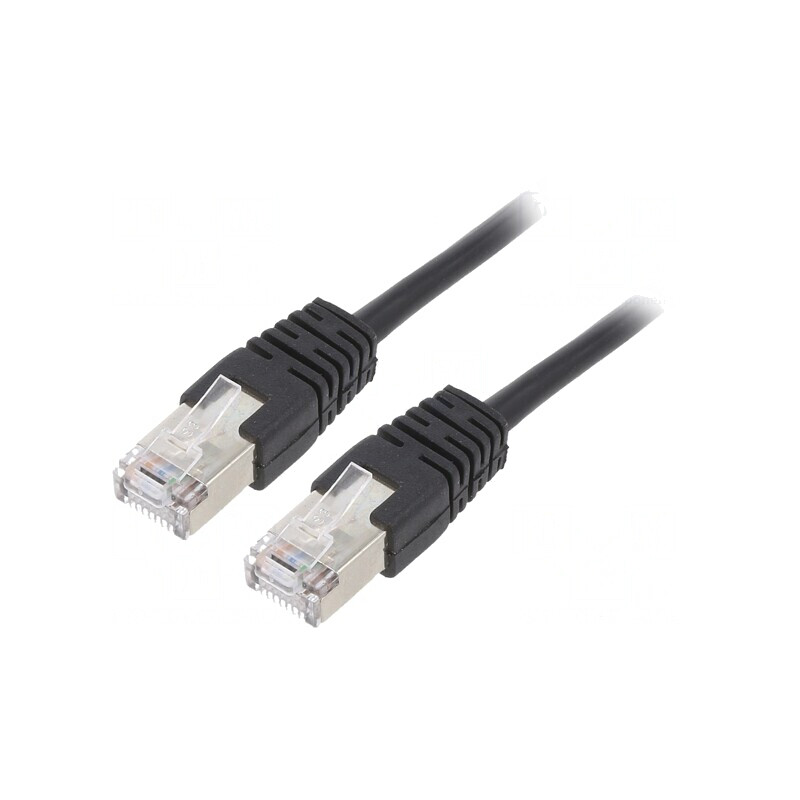Patch Cord F/UTP Cat5e Negru 1m Ecranat | Electronic-mag.ro | Componente Electronice Patch Cord F/UTP Cat5e Negru 1m Ecranat | Electronic-mag.ro | Componente Electronice