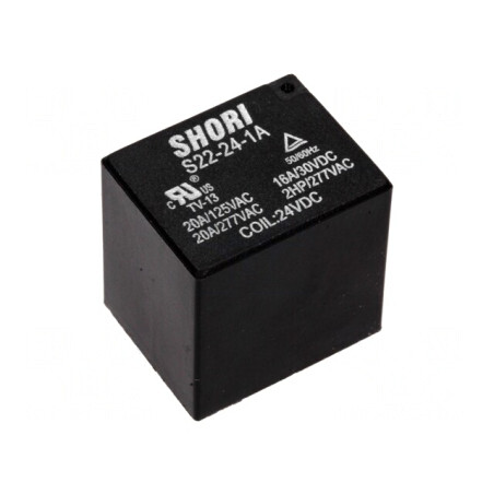 Releu Electromagnetic SPST-NO 24VDC 17A 277VAC PCB | Electronic-mag.ro | Componente Electronice