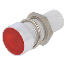 Lampă de control LED plată 8mm policarbonat 5mm | Electronic-mag.ro | Componente Electronice