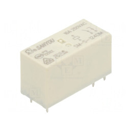 Releu Electromagnetic SPST-NO 24VDC 16A 250VAC THT | Electronic-mag.ro | Componente Electronice