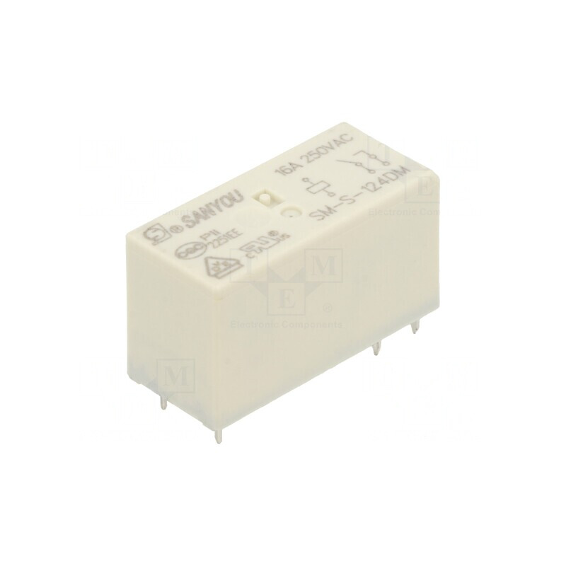 Releu Electromagnetic SPST-NO 24VDC 16A 250VAC THT | Electronic-mag.ro | Componente Electronice