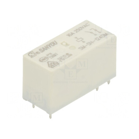 Releu Electromagnetic 24VDC 16A 250VAC SPST-NO THT | Electronic-mag.ro | Componente Electronice