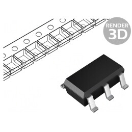 Stabilizator de Tensiune LDO 3,3V 0,1A SOT23-5