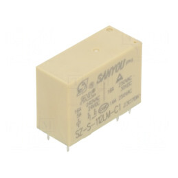 Releu Electromagnetic SPST-NO 12VDC 16A THT | Electronic-mag.ro | Componente Electronice