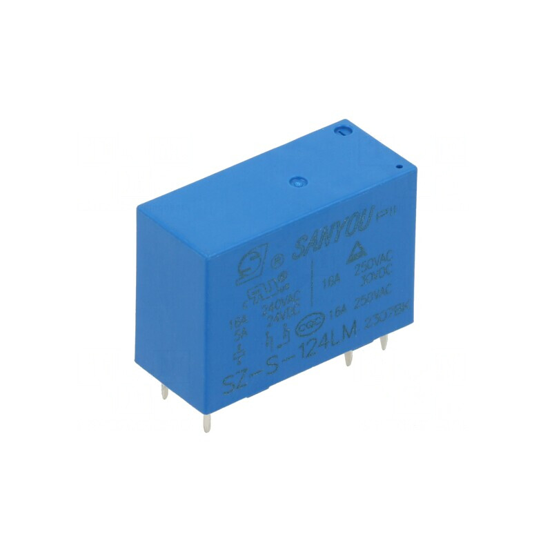 Releu Electromagnetic SPST-NO 24VDC 16A | Electronic-mag.ro | Componente Electronice