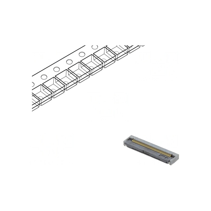 Conector FFC/FPC Orizontal 40P ZIF | Electronic-mag.ro | Componente Electronice