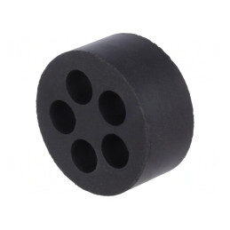 Insert Presetupă 6mm M32 IP54 Cauciuc NBR 5 Orificii | Electronic-mag.ro | Componente Electronice