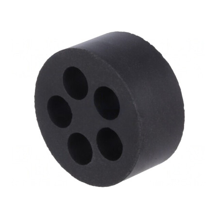 Insert Presetupă 6mm M32 IP54 Cauciuc NBR 5 Orificii | Electronic-mag.ro | Componente Electronice