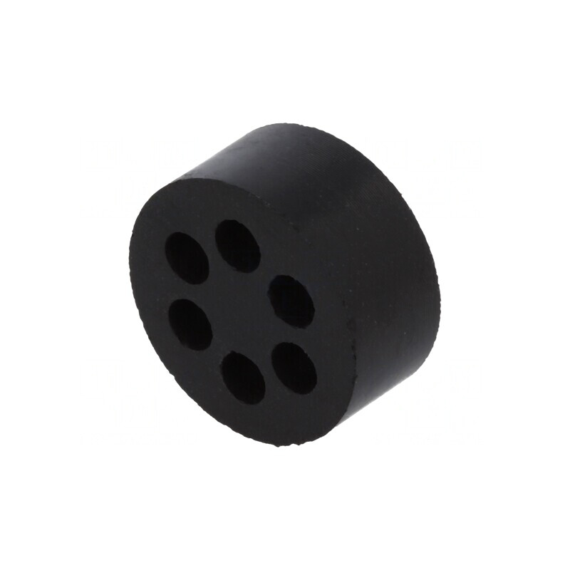 Insert Presetupă 4mm M25 IP54 Cauciuc NBR 6 Orificii | Electronic-mag.ro | Componente Electronice