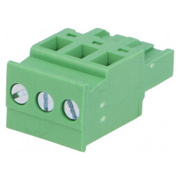 Regletă Conexiuni Deconectabilă 5mm 3 Piste Unghi Mufă | Electronic-mag.ro | Componente Electronice