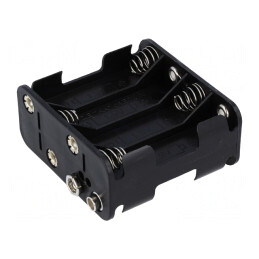 Suport Baterii 8xAA Negru | Electronic-mag.ro | Componente Electronice