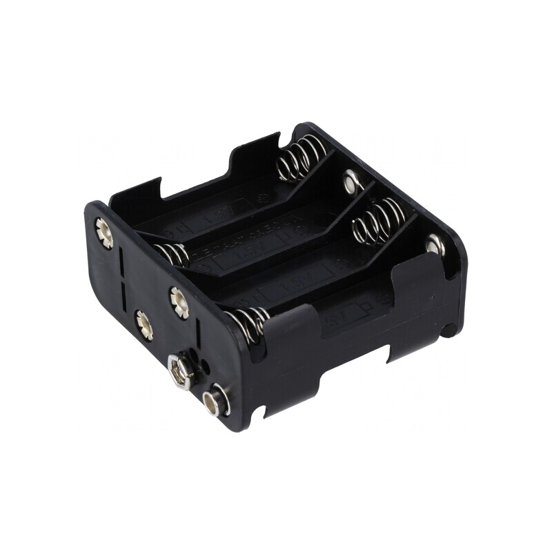 Suport Baterii 8xAA Negru | Electronic-mag.ro | Componente Electronice