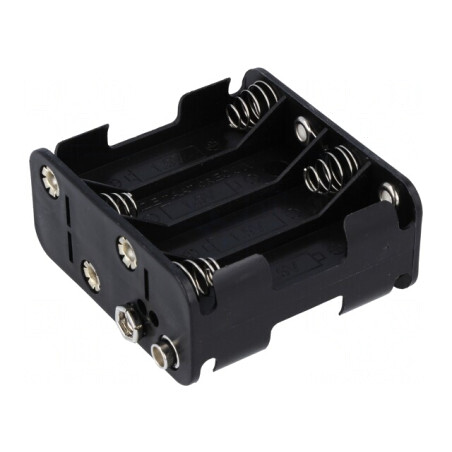 Suport Baterii 8xAA Negru | Electronic-mag.ro | Componente Electronice