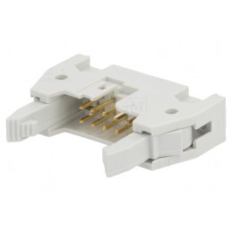 Soclu IDC Tată 10 PIN cu Ejector 2,54mm THT Quickie | Electronic-mag.ro | Componente Electronice