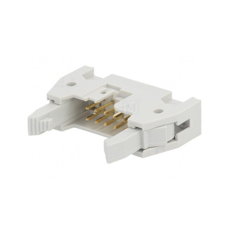 Soclu IDC Tată 10 PIN cu Ejector 2,54mm THT Quickie | Electronic-mag.ro | Componente Electronice