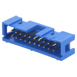 Soclu IDC tată 20 pini 2,54mm aurit 2x10 THT | Electronic-mag.ro | Componente Electronice