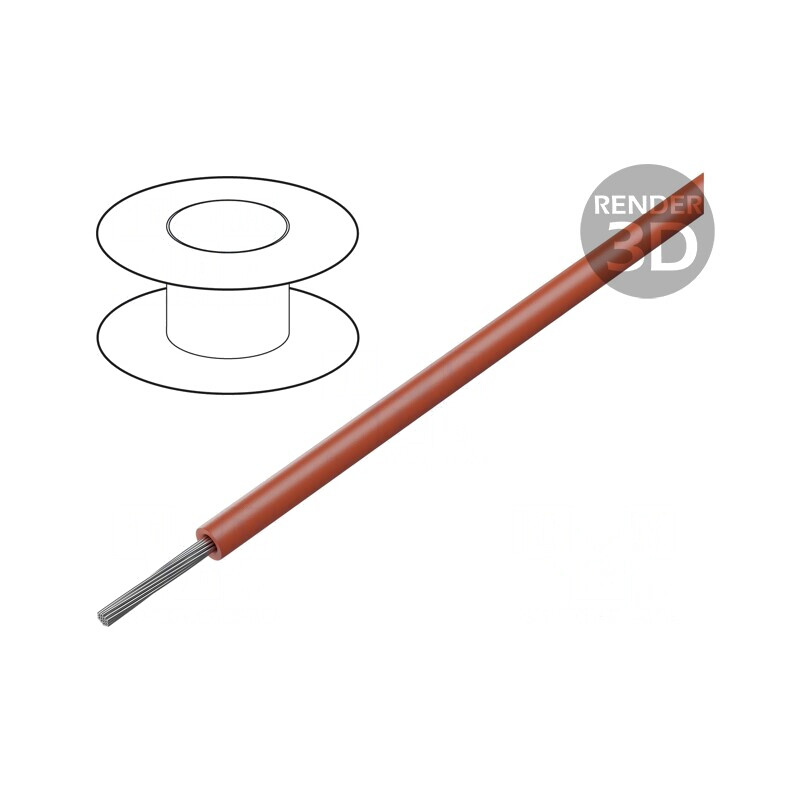 Cablu litat Cu 30AWG TFE roșu 30m 600V | Electronic-mag.ro | Componente Electronice Cablu litat Cu 30AWG TFE roșu 30m 600V | Electronic-mag.ro | Componente Electronice