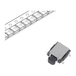 Microîntrerupător TACT SPST 0,05A 12VDC SMD | Electronic-mag.ro | Componente Electronice