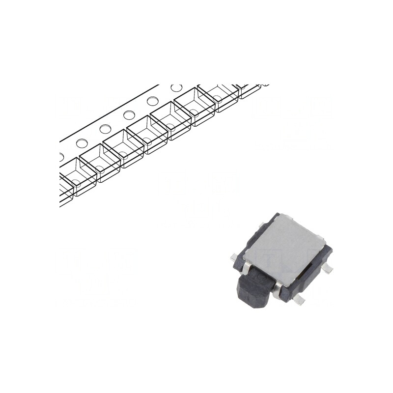 Microîntrerupător TACT SPST 0,05A 12VDC SMD | Electronic-mag.ro | Componente Electronice