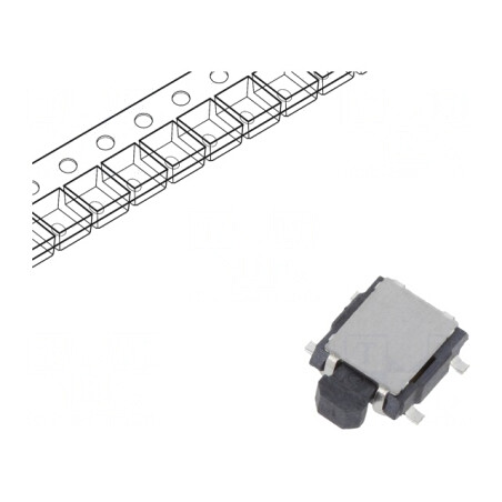 Microîntrerupător TACT SPST 0,05A 12VDC SMD | Electronic-mag.ro | Componente Electronice
