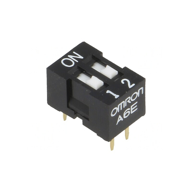 Comutator DIP-SWITCH 2 Secțiuni ON-OFF 24VDC | Electronic-mag.ro | Componente Electronice