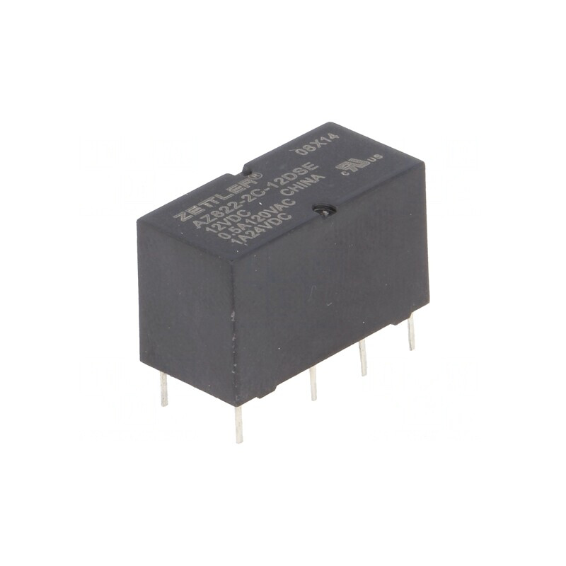 Releu Electromagnetic DPDT 12VDC 2A PCB | Electronic-mag.ro | Componente Electronice
