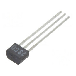 Tranzistor PNP BRT 50V 0,1A 0,3W TO92 47kΩ