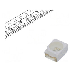 LED Albastru SMD 3528 3.5x2.8mm 20mA