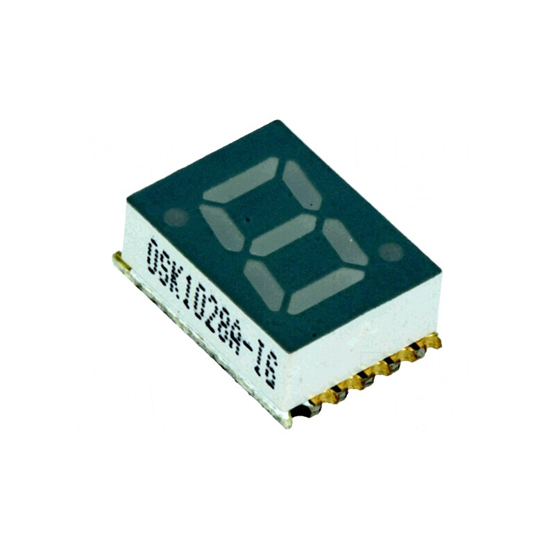LED cu 7 segmente 10mm 1 cifră verde | Electronic-mag.ro | Componente Electronice