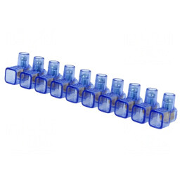 Regletă de Conexiuni Terminal cu Șurub 1,5mm2 450V 10 Piste | Electronic-mag.ro | Componente Electronice