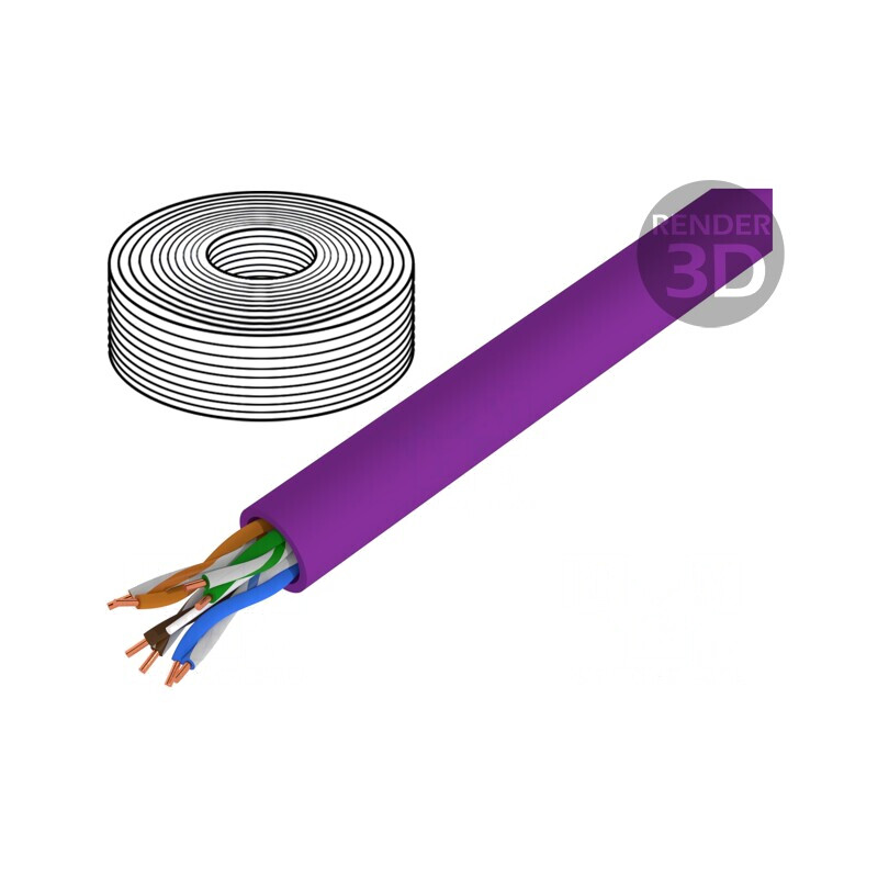 Cablu Ethernet Cat6 LSZH Violet 50m | Electronic-mag.ro | Componente Electronice Cablu Ethernet Cat6 LSZH Violet 50m | Electronic-mag.ro | Componente Electronice