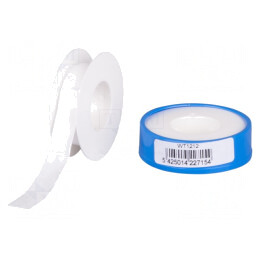 Bandă de Etanșare PTFE Albă 12mm x 12m | Electronic-mag.ro | Componente Electronice