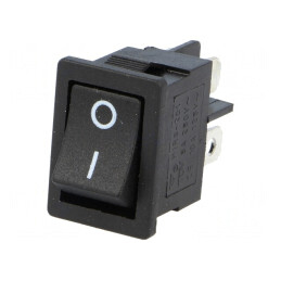Întrerupător Balansier DPST Negru ON-OFF 3A 250V | Electronic-mag.ro | Componente Electronice
